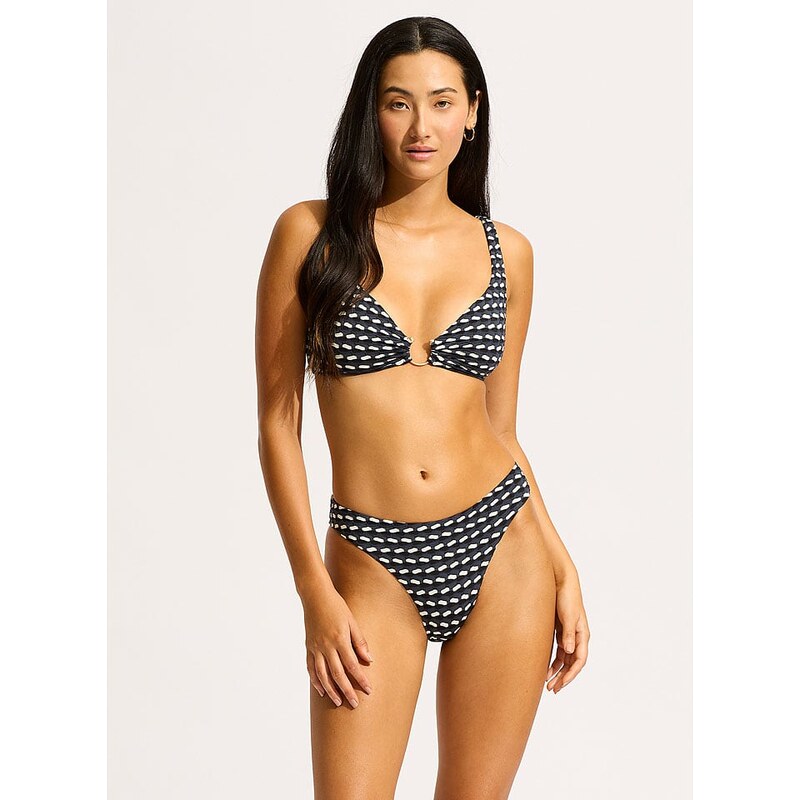 Plavky spodní díl Seafolly Dunkelblau/ Schwarz/ Creme 368941 115282488