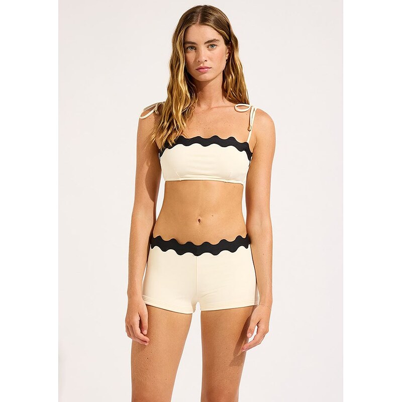Plavky vrchní díl Seafolly Creme/ Schwarz 2469327 115282499