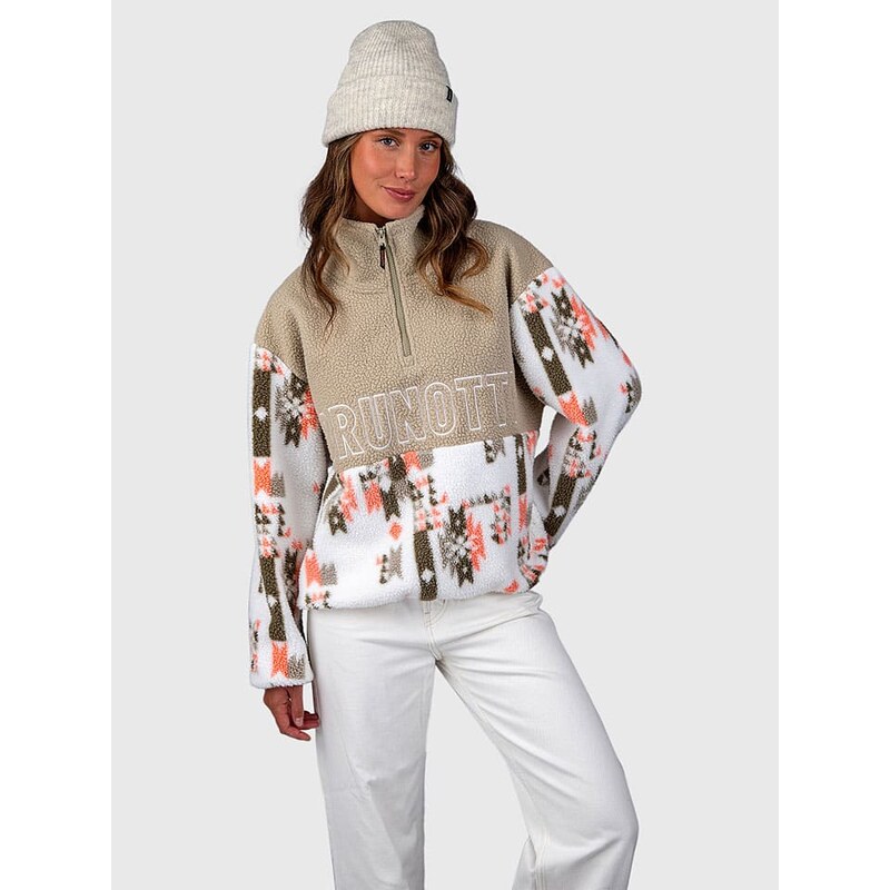 Mikina Brunotti Beige/ Weiß/ Orange 6046383 115283028