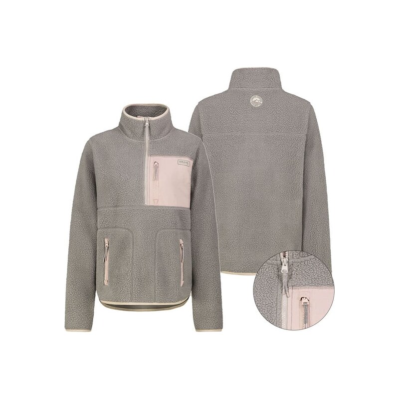 Mikina Sublevel Taupe/ Rosa 1612112 115293949