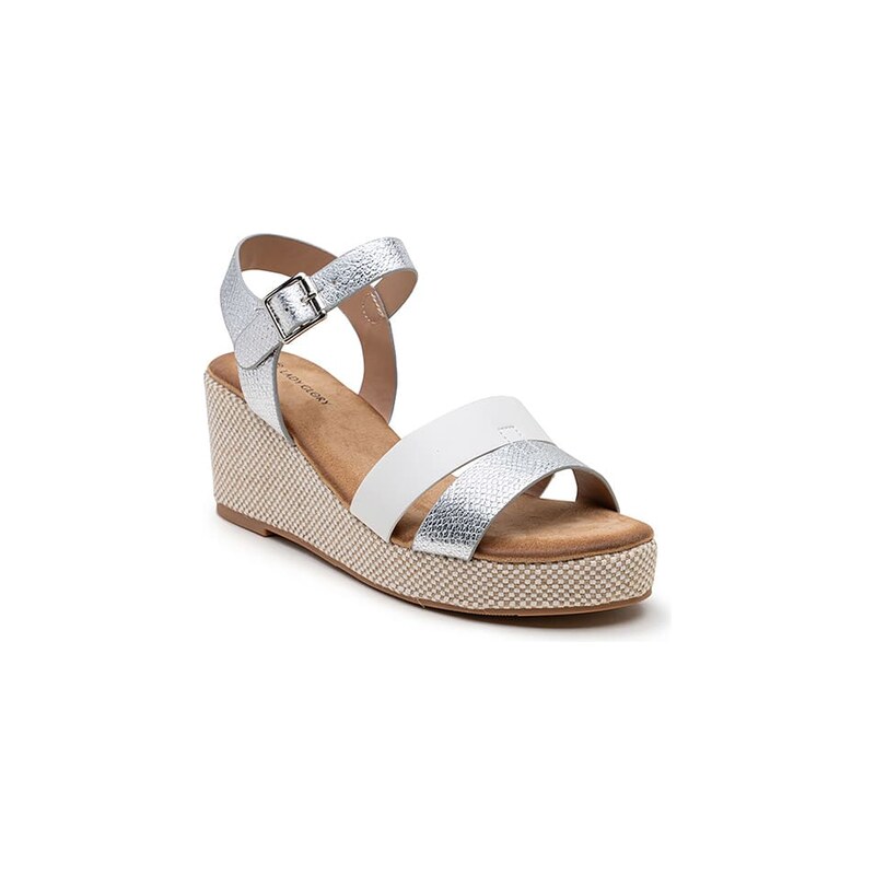 Sandály Foreverfolie Silber/ Weiß 5856743 115308501