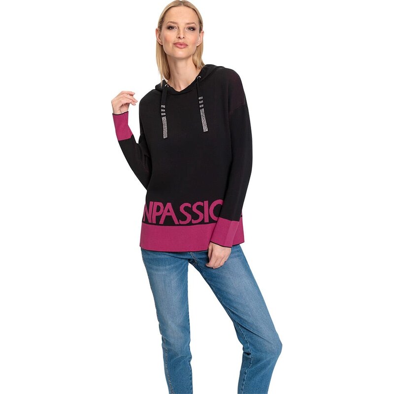 Mikina Heine Schwarz/ Pink 7373610