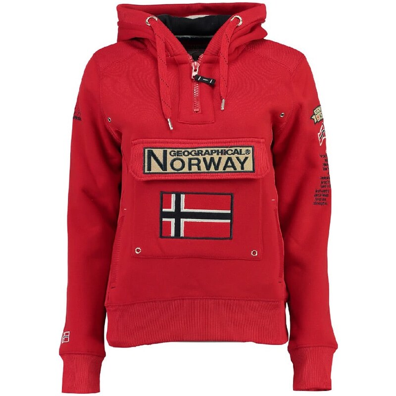 Mikina Geographical Norway Rot 5665828