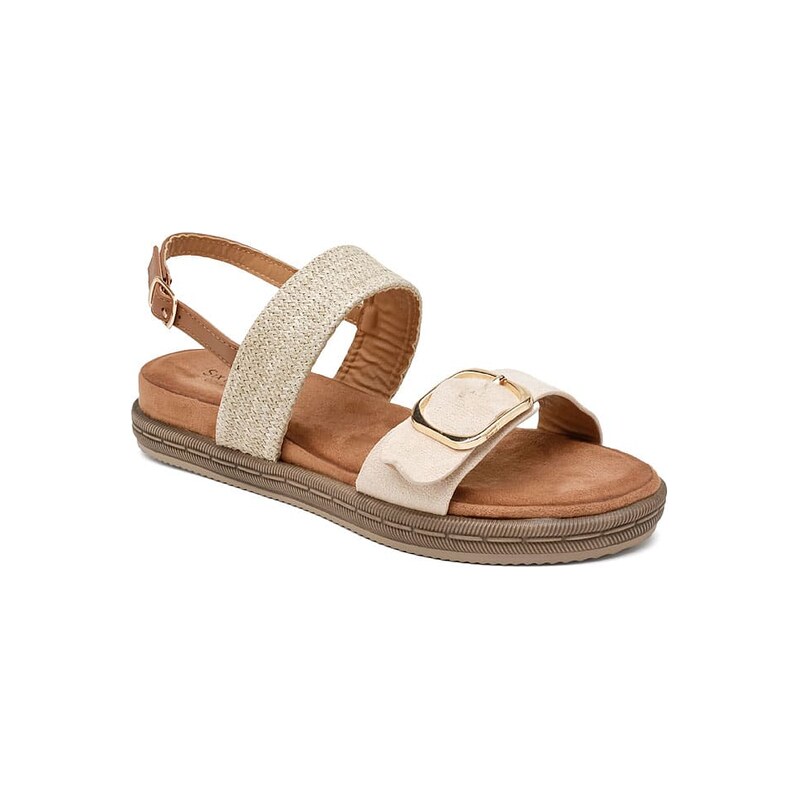 Sandály Sixth Sens Creme/ Hellbraun 5937310