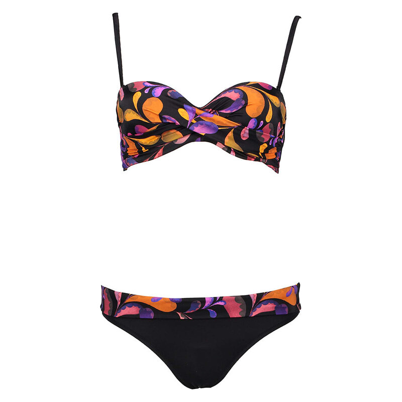 Plavky Vivance Schwarz/ Orange/ Lila 8924494