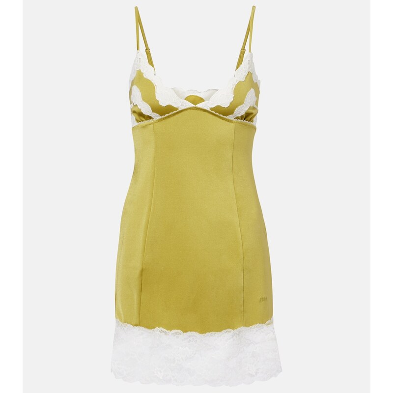 Chloe ChloÃ Lace-trimmed slip dress
