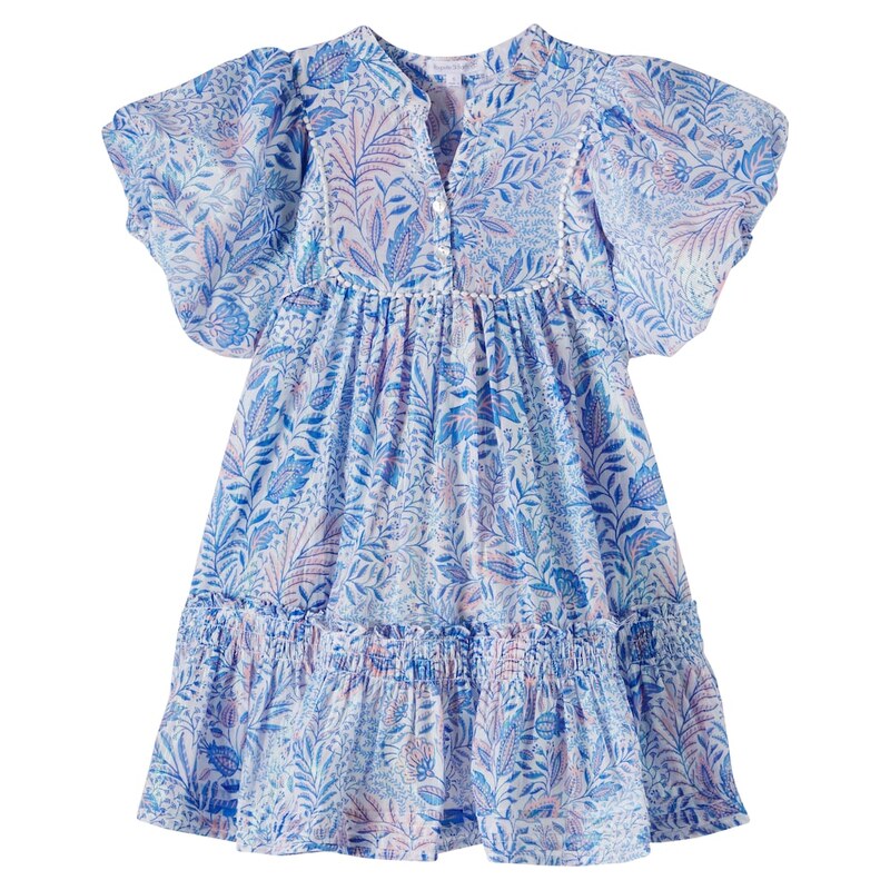 Poupette St Barth Kids Cruz floral cotton-blend dress