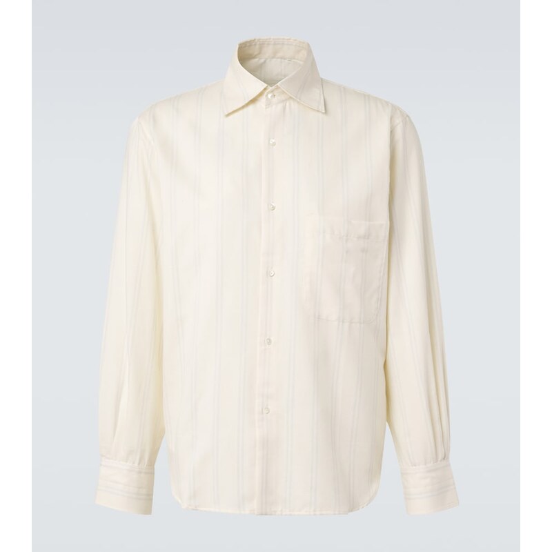 Stòffa Striped cotton and silk shirt