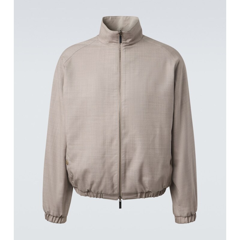 Stòffa Reversible wool and linen blouson jacket
