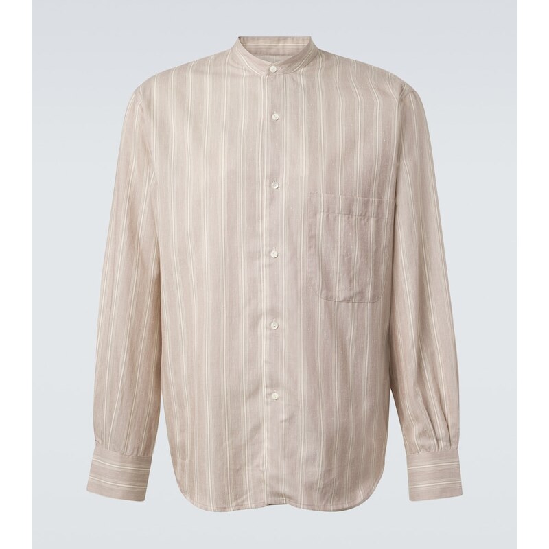 Stòffa Striped cotton and silk shirt