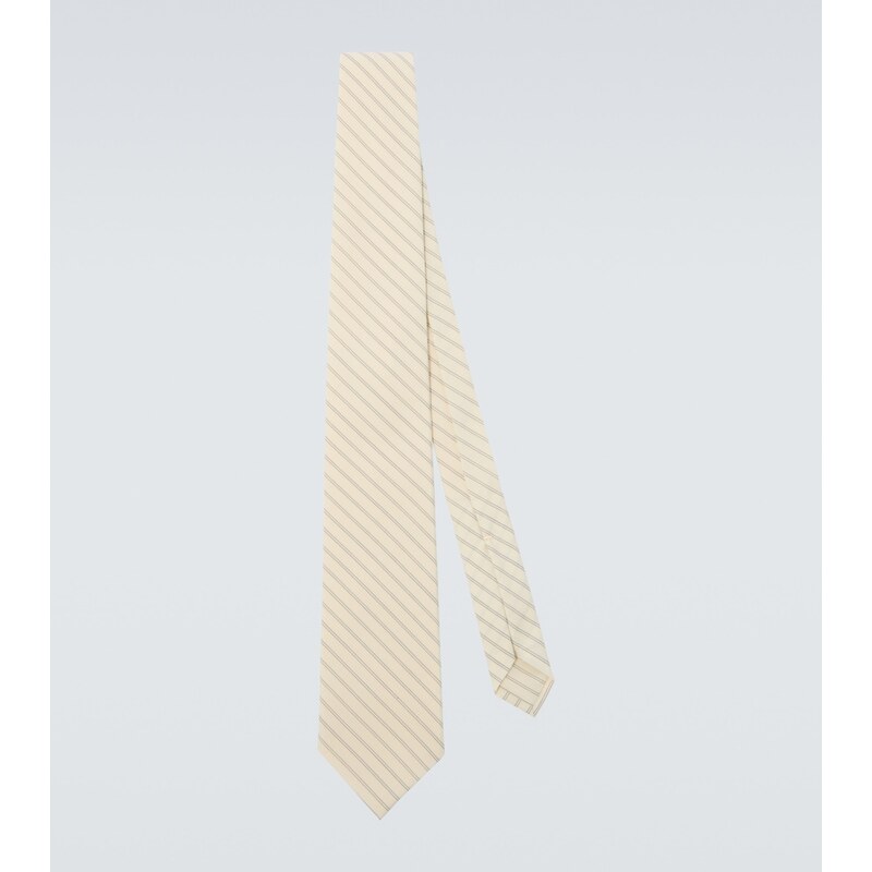 Auralee Striped wool tie