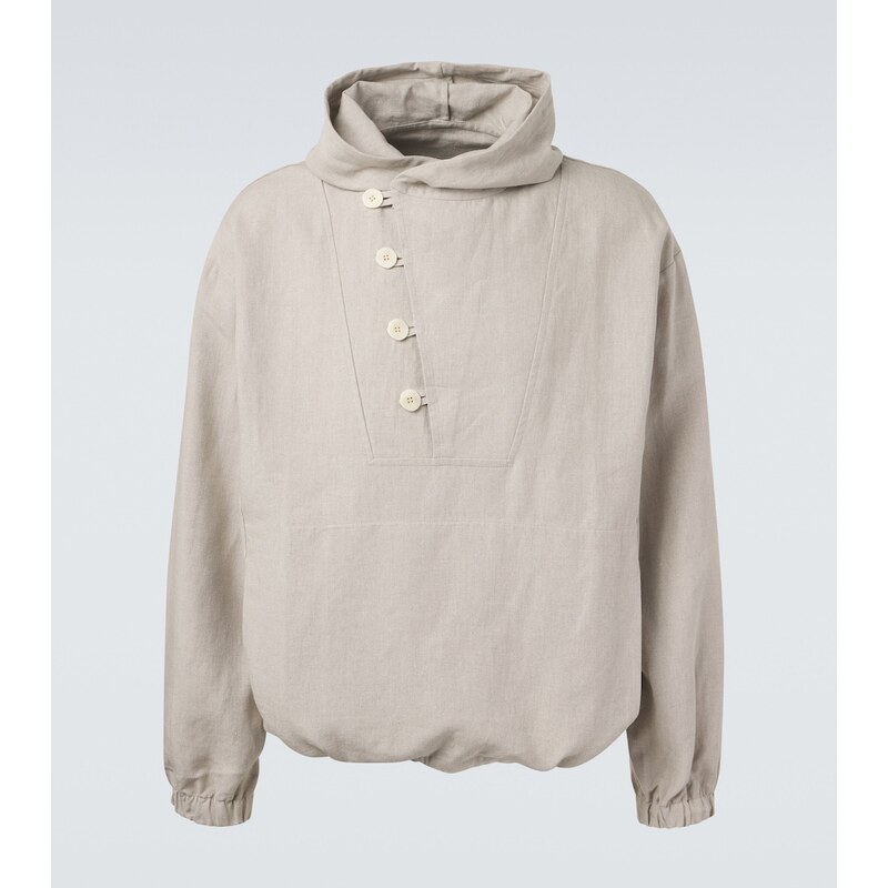 Stòffa Hooded linen jacket