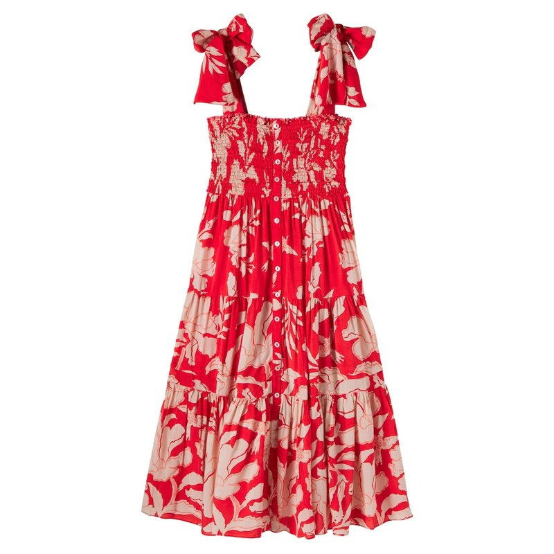 Poupette St Barth Kids Triny floral tiered dress
