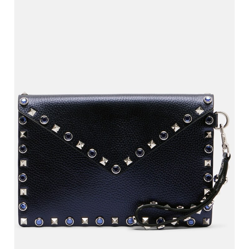 Valentino Garavani Rockstud Medium leather pouch
