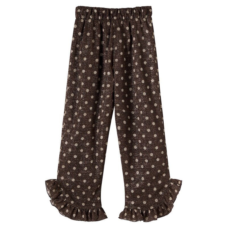 Oseree Kids OsÃree Kids Osemini LumiÃ¨re polka-dot ruffled pants
