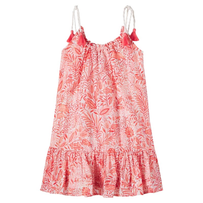 Poupette St Barth Kids Billie printed cotton-blend dress