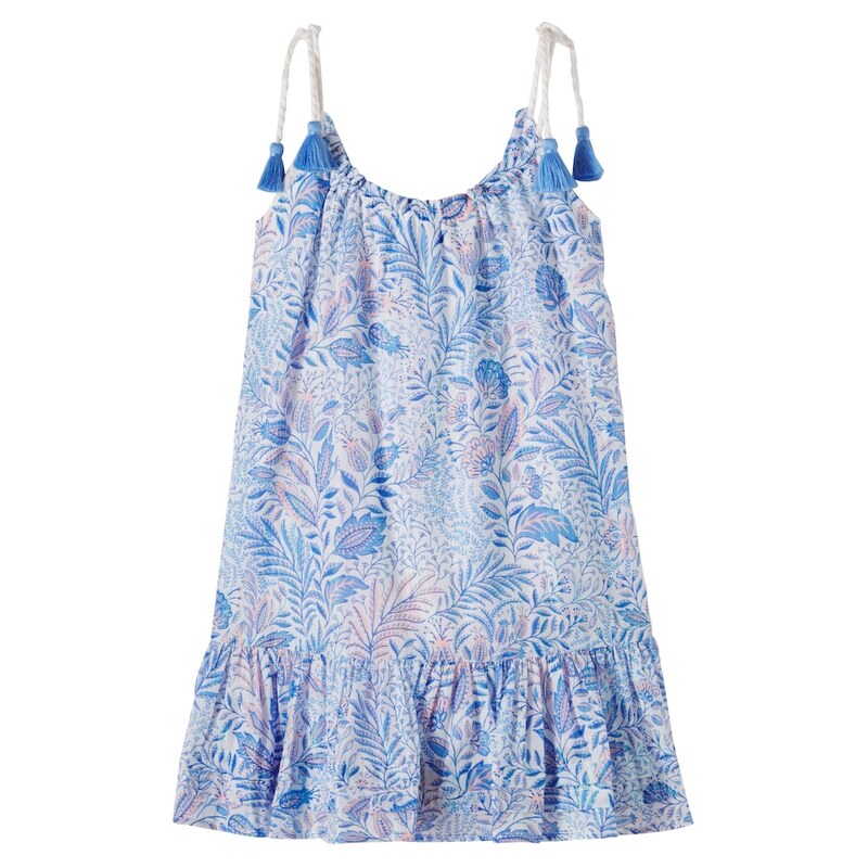 Poupette St Barth Kids Billie floral cotton-blend dress