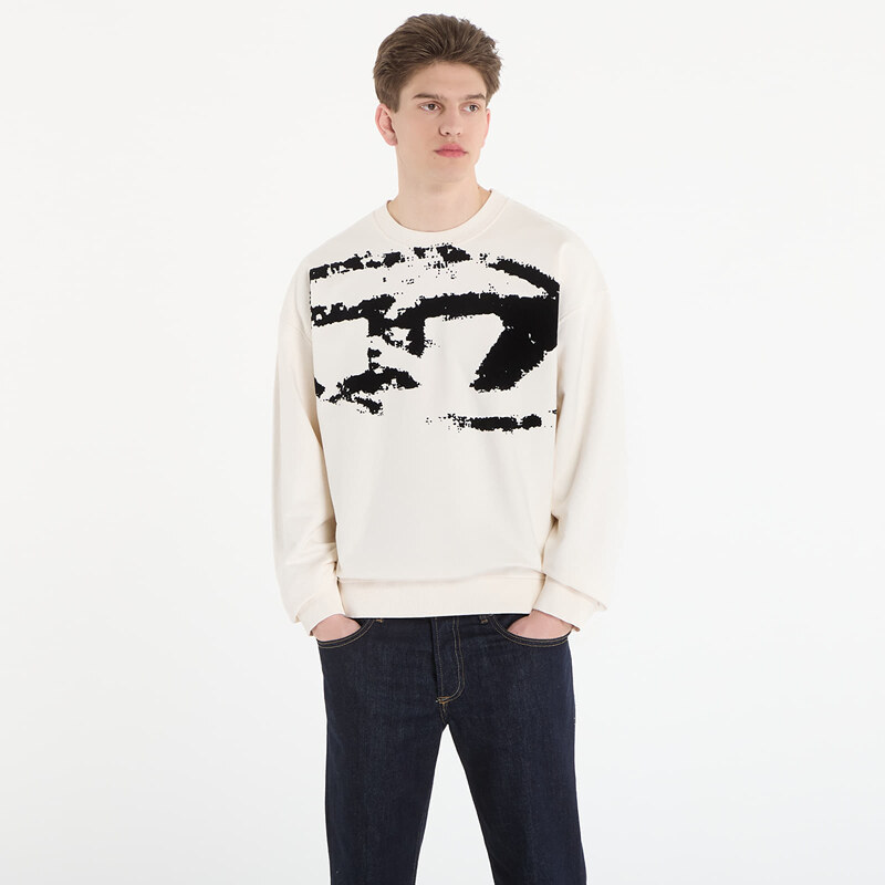 Mikina Diesel S-Boxt-N5 Sweatshirt White L
