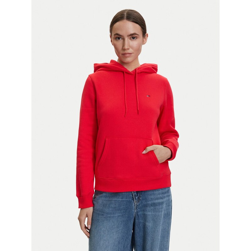 Tommy Jeans dámská červená mikina 115249403