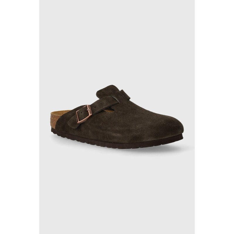 Birkenstock Semišové pantofle Boston