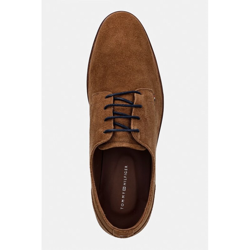 Tommy Hilfiger Polobotky pánské semišové HILFIGER SUEDE DRESS SHOE