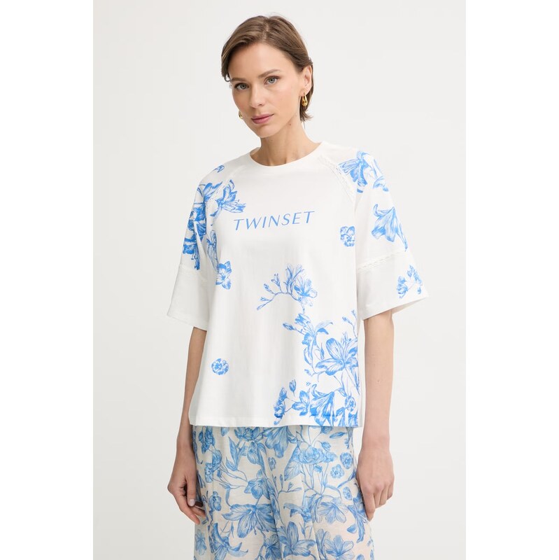 Twinset tričko dámské s bavlnou 115249546