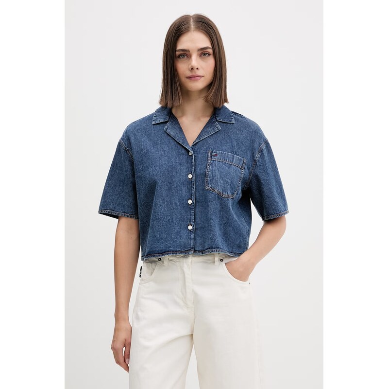 Tommy Jeans košile dámská džínová