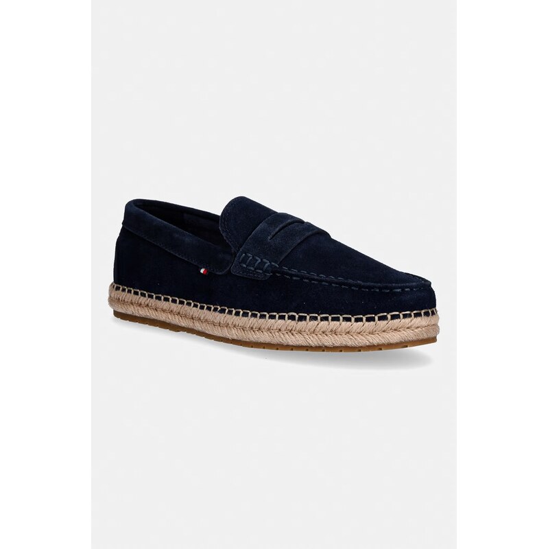 Tommy Hilfiger espadrily pánské semišové FLEXIBLE HILFIGER SDE ESPADRILLE