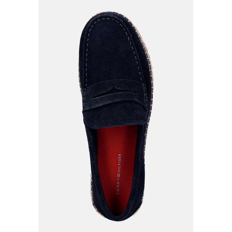 Tommy Hilfiger espadrily pánské semišové FLEXIBLE HILFIGER SDE ESPADRILLE