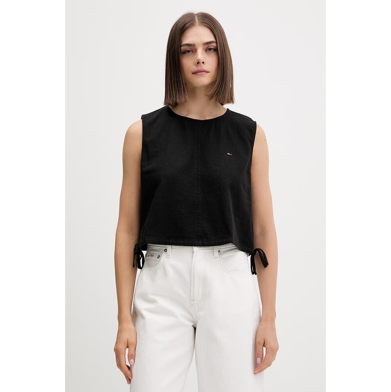 Tommy Jeans halenka dámská se lnem