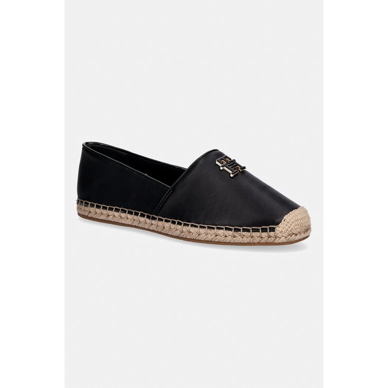 Tommy Hilfiger dámské espadrily TH LOGO LEATHER ESPADRILLE