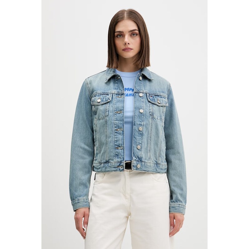 Tommy Jeans džínová bunda dámská džínová