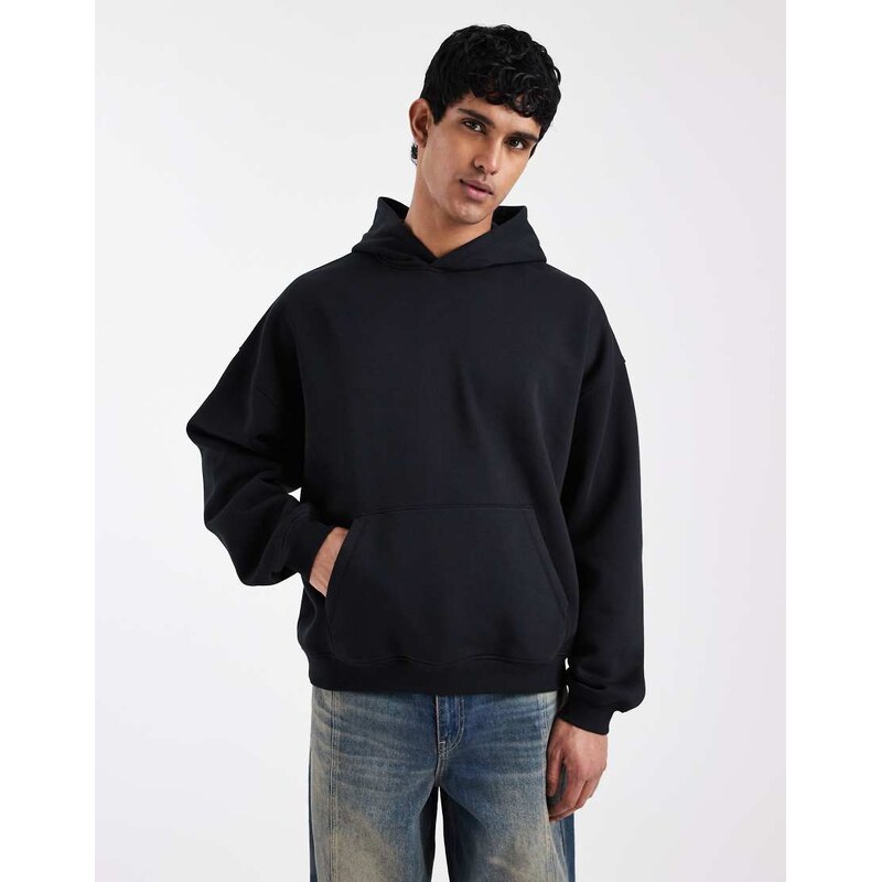 ASOS DESIGN essentials extreme oversized hoodie in black