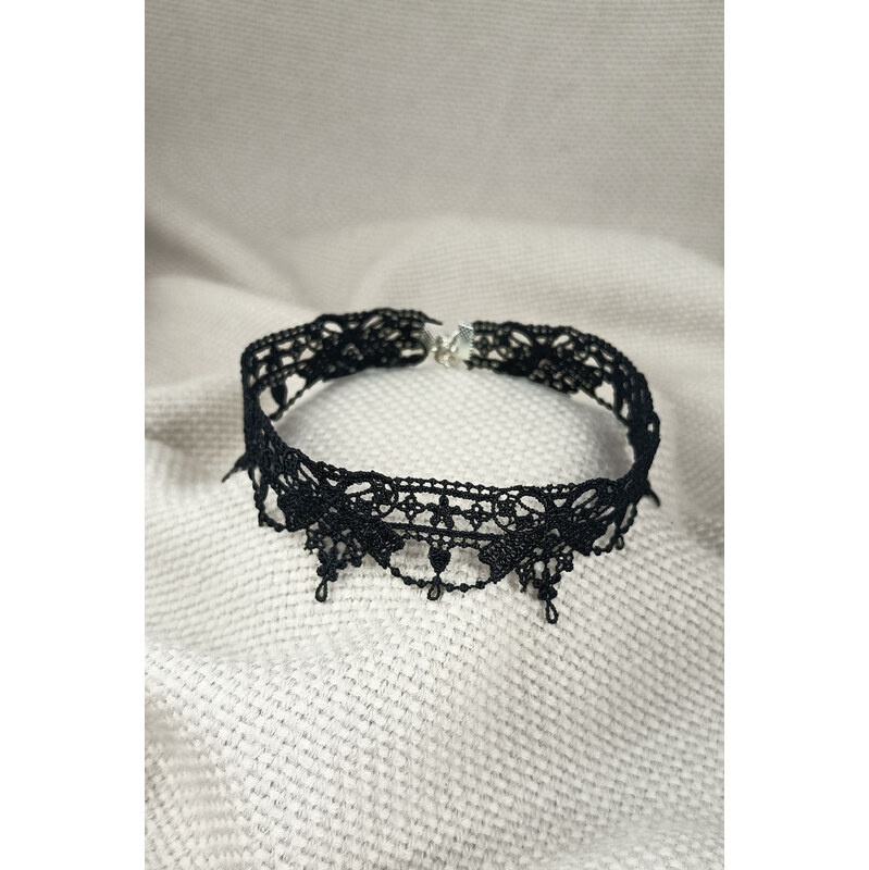 MANON Černý krajkový choker 115252799