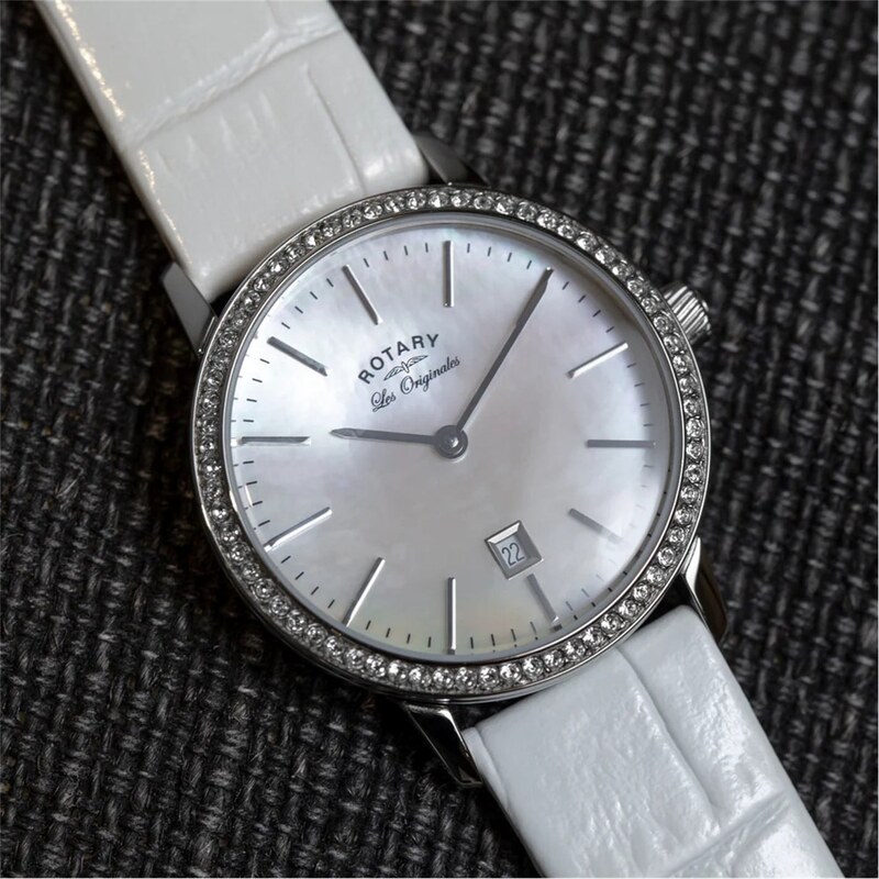 Hodinky Rotary White 6815068 115254007