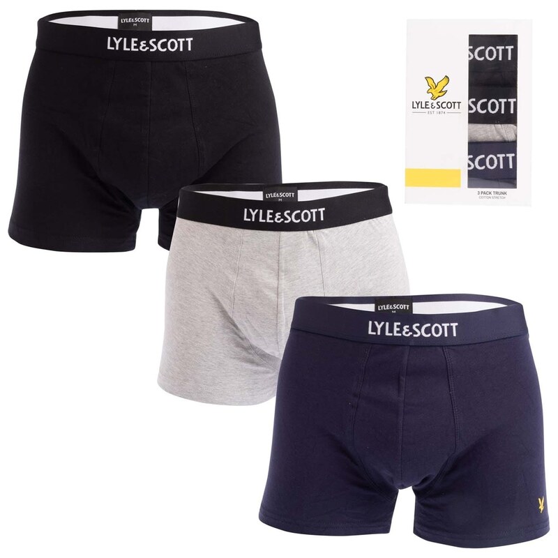 Boxerky Lyle and Scott Black Grey 2605036
