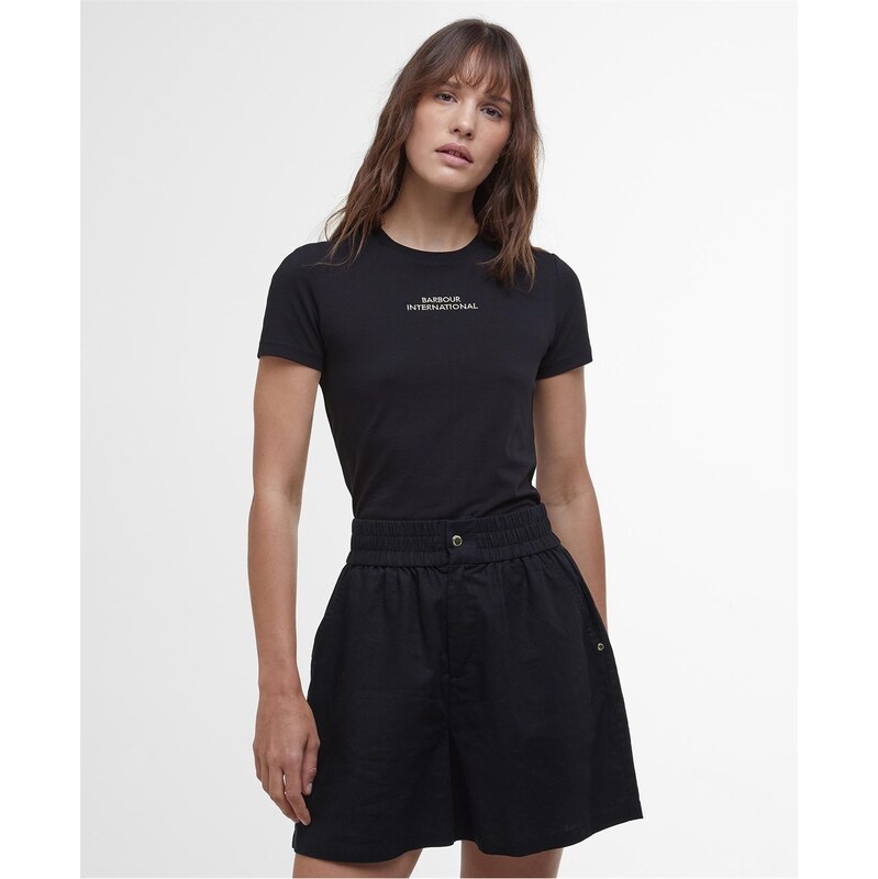 Tričko Barbour International Black 7834654