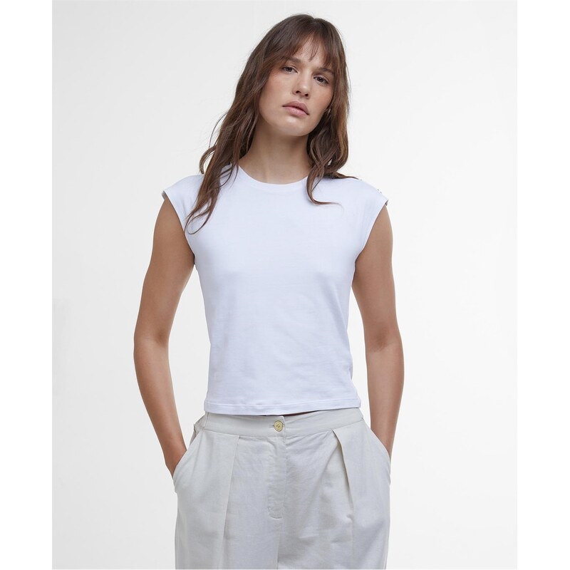 Tričko Barbour International White 865963
