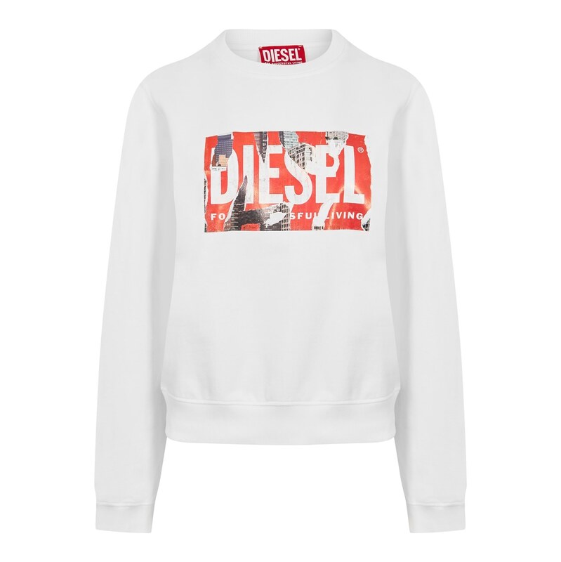Mikina Diesel Bright White 3482136