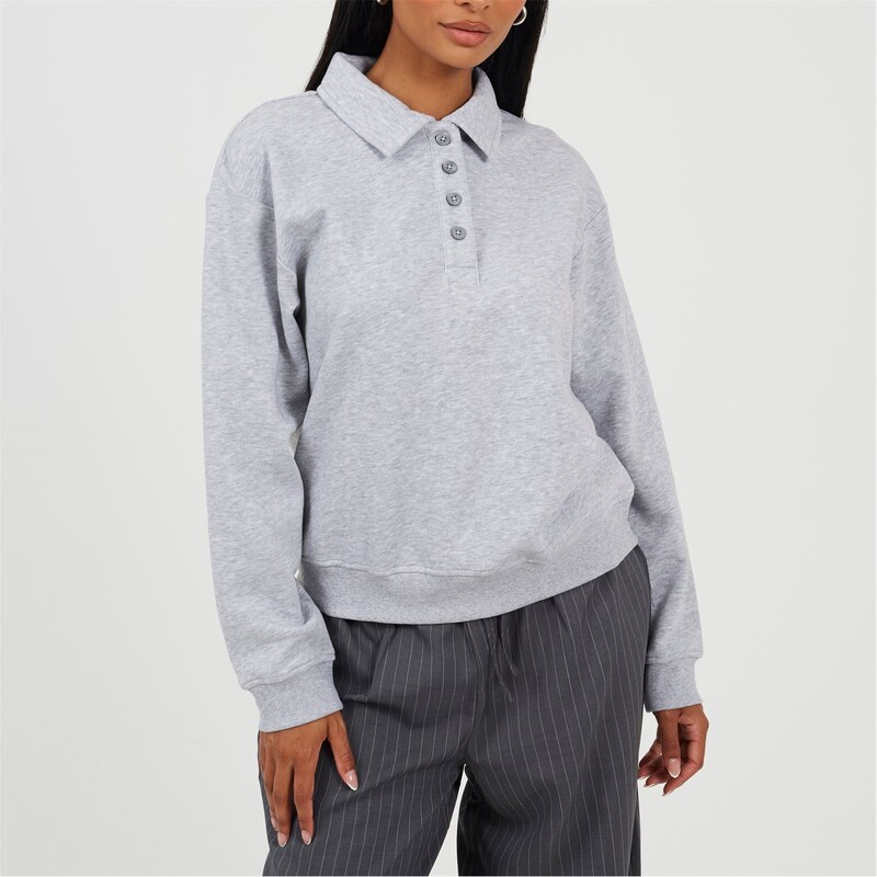 Mikina Brave Soul Silver Grey Mar 7949653 115256051