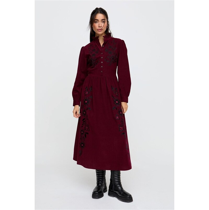Šaty Raffya Burgundy 7471804 115256350