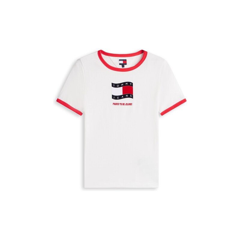 Tričko Tommy Jeans Ecru 259922