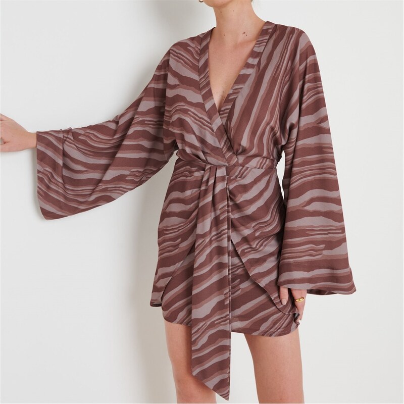 Šaty Pretty Lavish Brown 239839