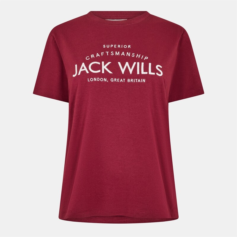 Tričko Jack Wills Wine 211643