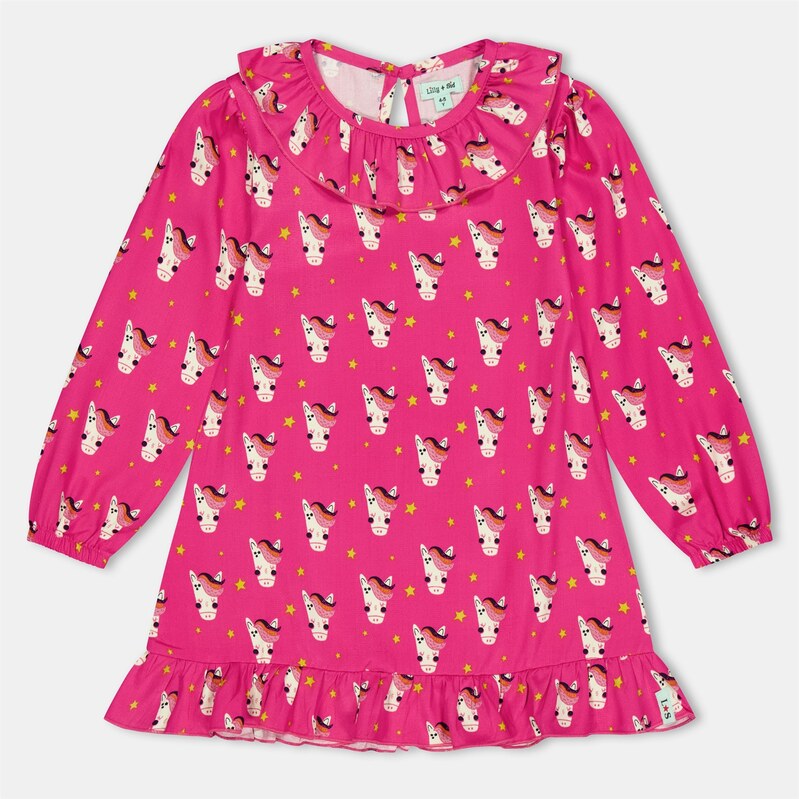 Dětské šaty Lilly and Sid Pink 4092673