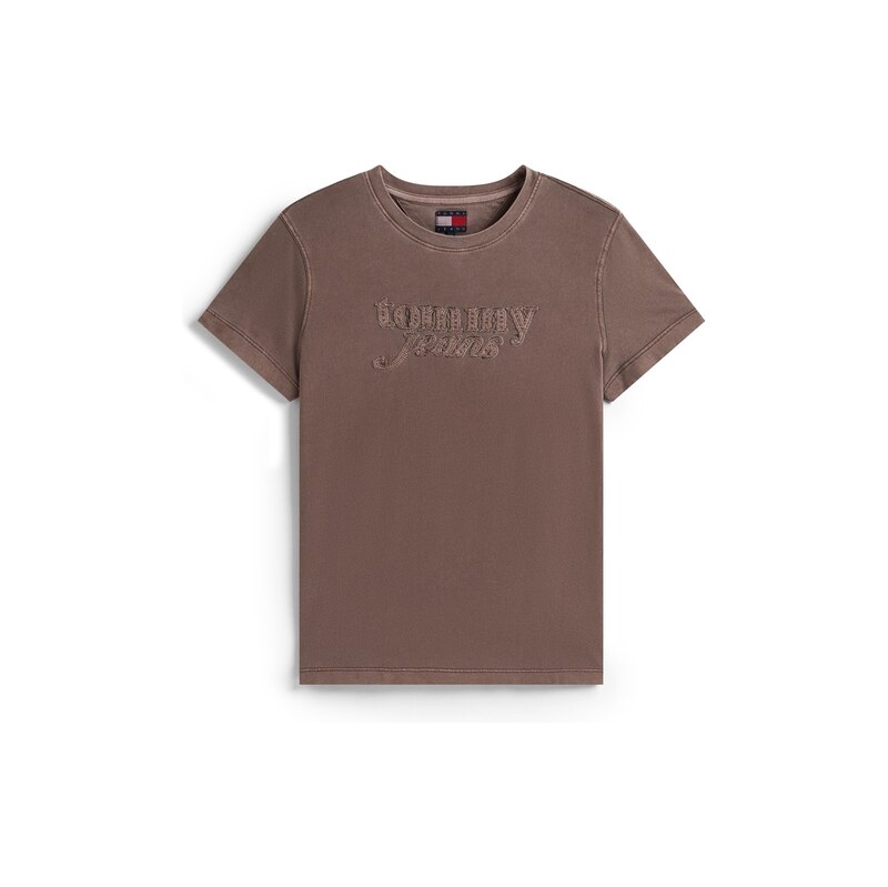 Tričko Tommy Jeans Black Walnut 1253069