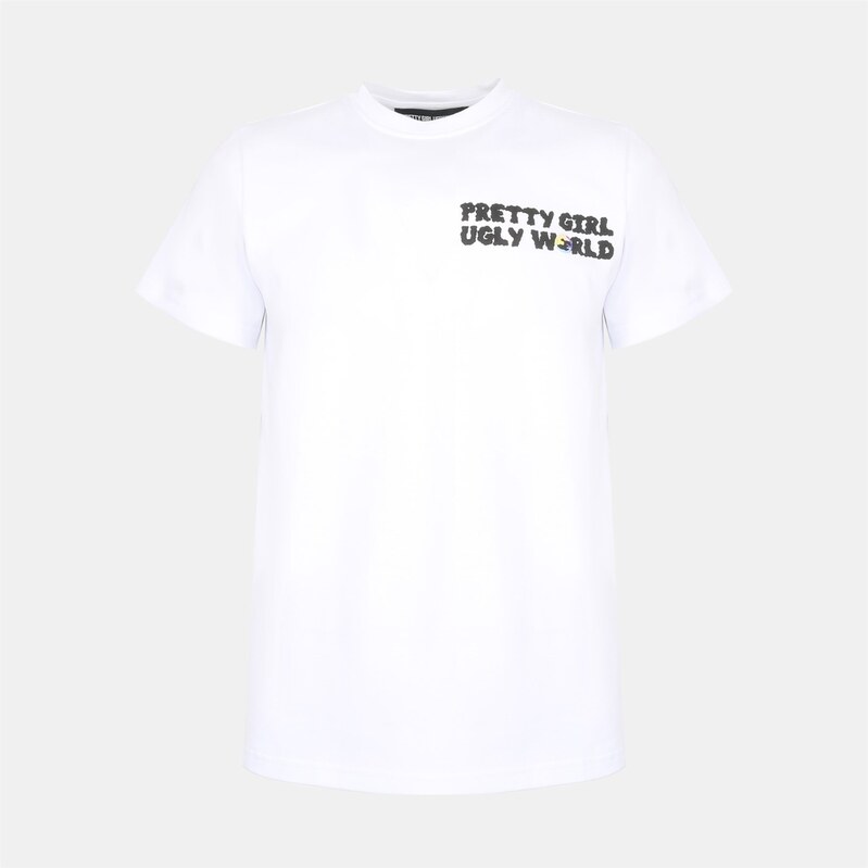 Tričko PRETTY BOY UGLY WORLD White 2608975