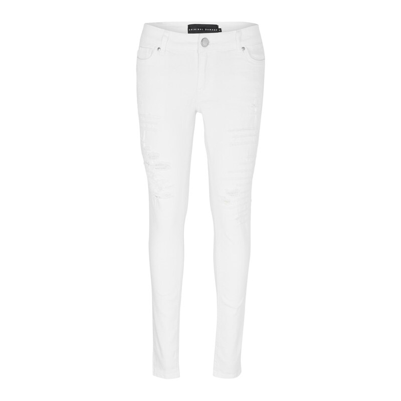 Džíny Criminal Damage White 7158601