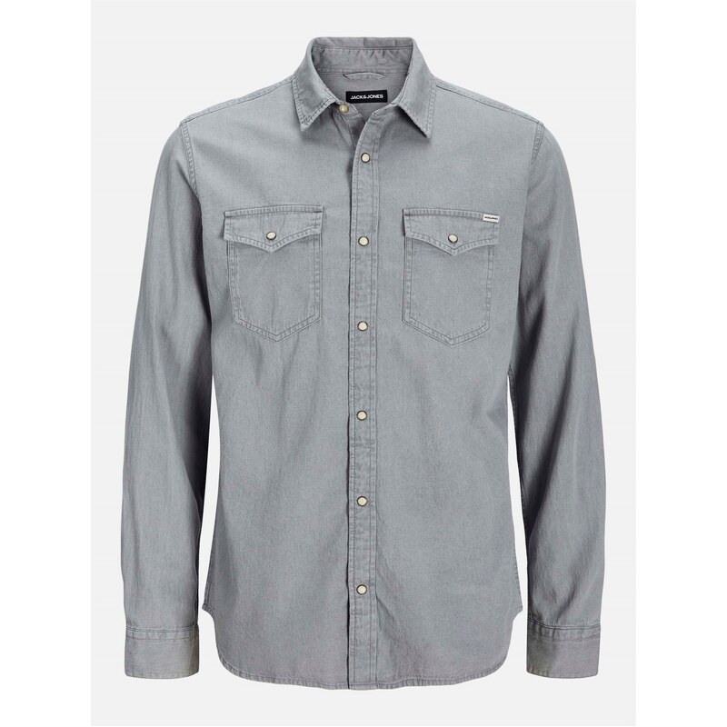 Košile Jack and Jones Lt Grey Melange 5943153