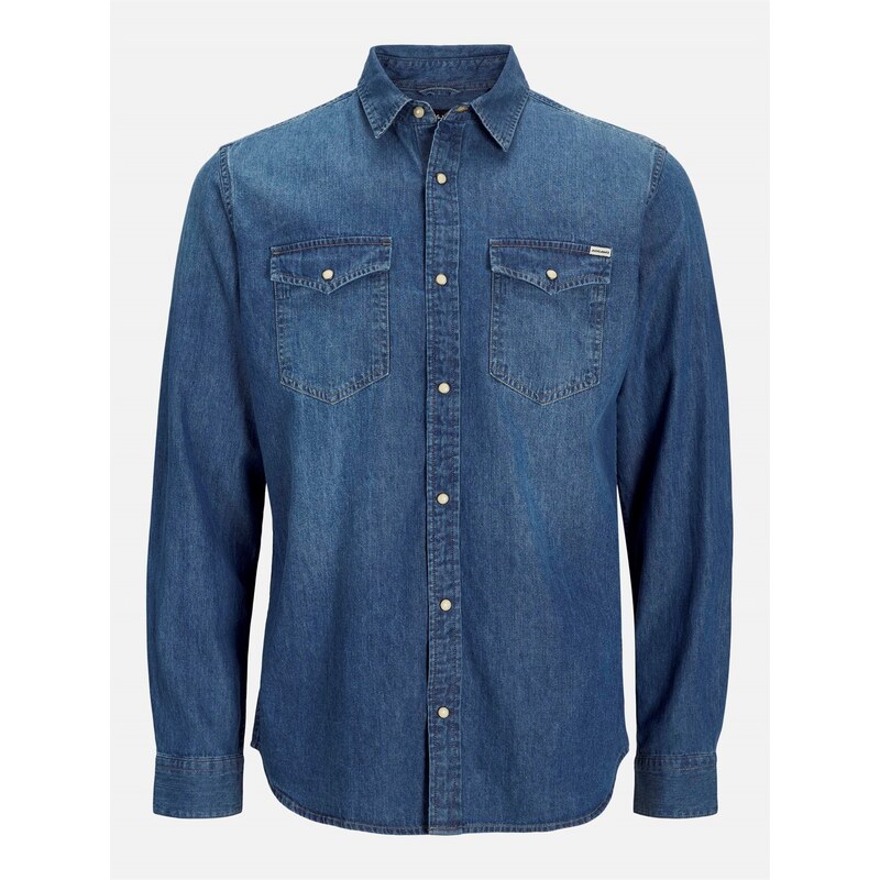 Košile Jack and Jones Mid Blue Denim 5210961